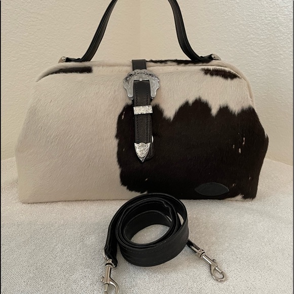 Beautiful Circle Y of Yoakam Cowhide purse. Handmade NWOT - Picture 1 of 14
